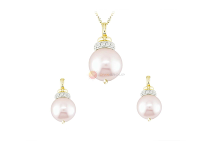 Gold Plated | Pearl Pendant Sets